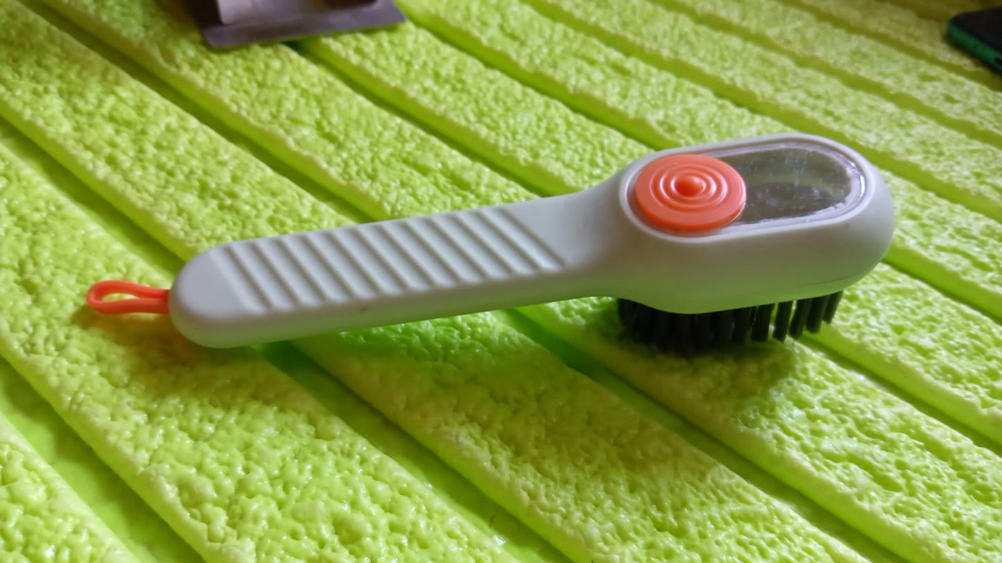 07928 Multifunctional Scrubbing Brush With Liquid Soap Dispenser Cleaning Brush With Liquid Soap Dispenser Shoe Brush For Cleaning Cloth Cleaning Brush With Handleliquid Shoe Brush For Shoe Clothes (1 Pc)