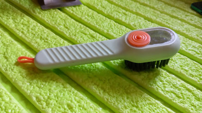 07928 Multifunctional Scrubbing Brush With Liquid  Soap Dispenser Cleaning Brush With Liquid  Soap Dispenser Shoe Brush For Cleaning Cloth Cleaning Brush With Handleliquid Shoe Brush For Shoe Clothes (1 Pc)