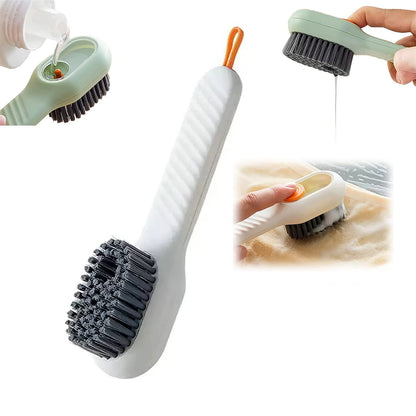 07928 Multifunctional Scrubbing Brush With Liquid  Soap Dispenser Cleaning Brush With Liquid  Soap Dispenser Shoe Brush For Cleaning Cloth Cleaning Brush With Handleliquid Shoe Brush For Shoe Clothes (1 Pc)